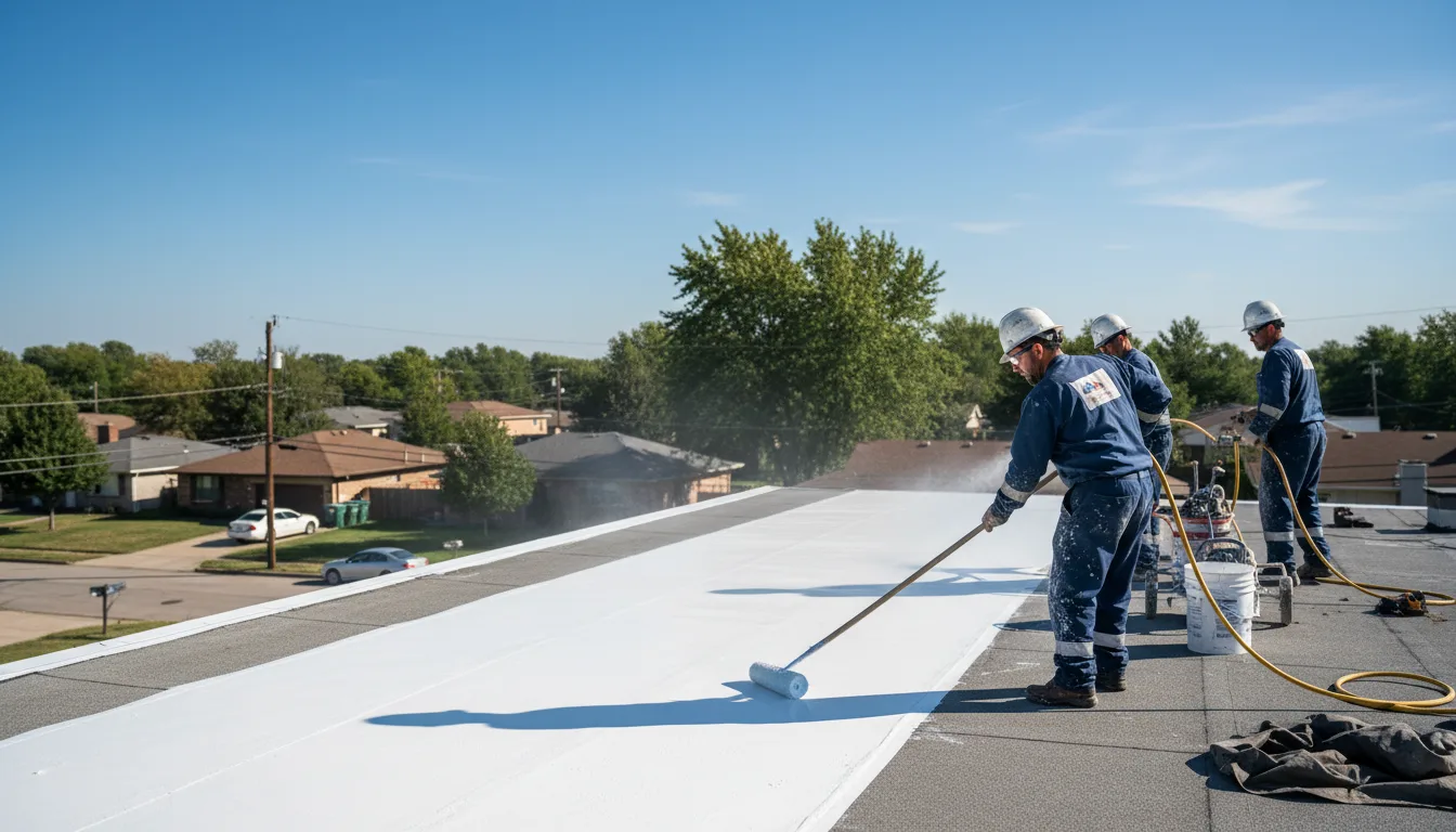 Commercial roof coating in Broadus, MT near me